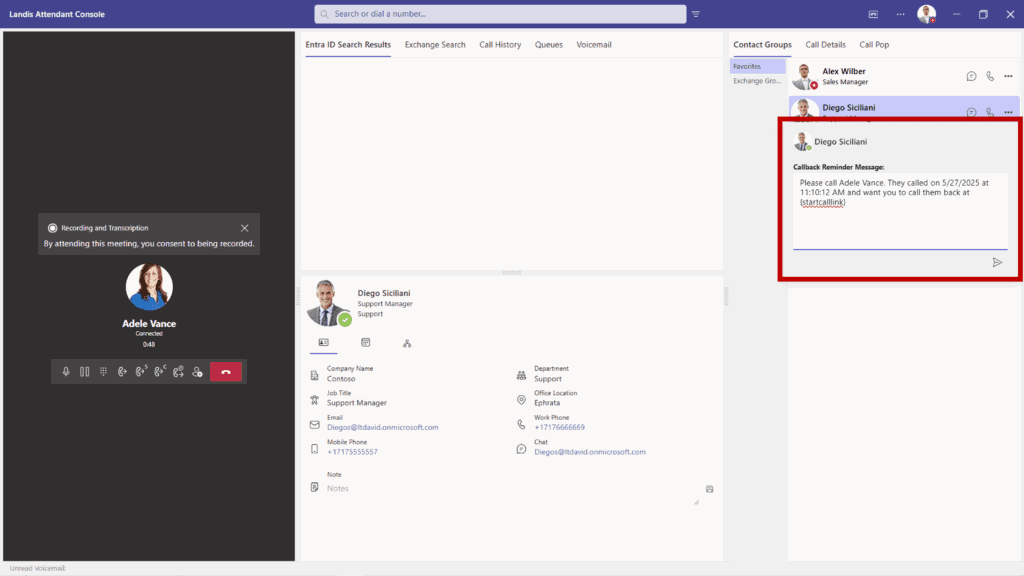 automatic callback reminder