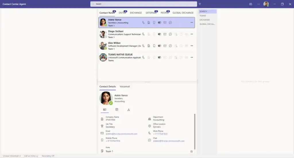 AC Contact Notes Search
