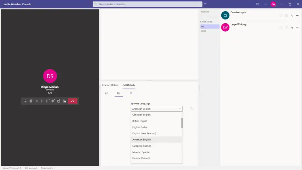 AC Transcription Languages