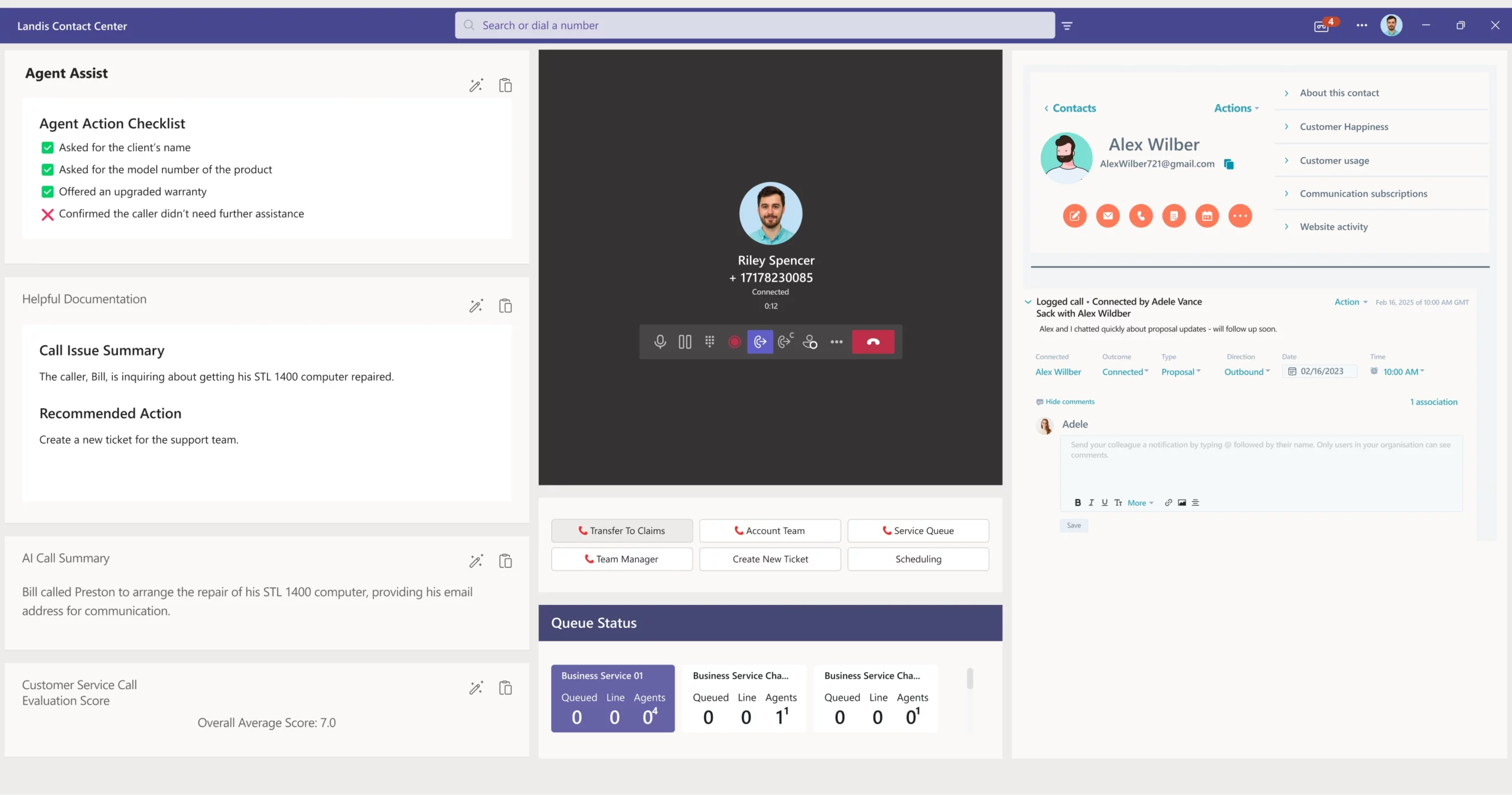 Landis Contact Center