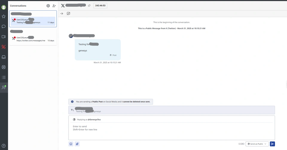 Genesys chat