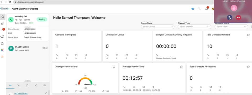 webex dashboard